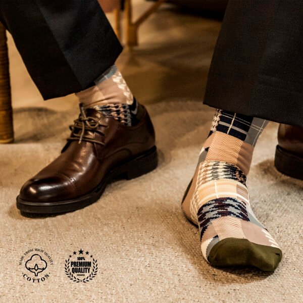 men socks dress Vannucci Men's Mercerized Cotton Diamond Pattern Dress Socks