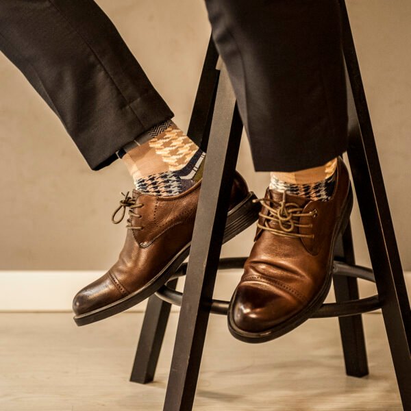 Men's Dress Socks Premium Cotton Casual Socks, 4-Pack