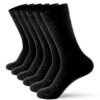 Men's Dress Crew Socks Soft Dress Socks, 6-Pack